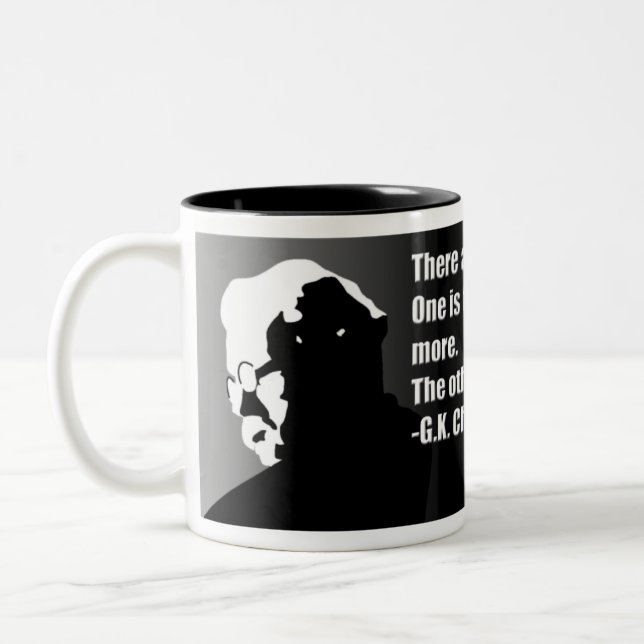 Café Em Dois Tons G.K. Caneca de Chesterton (Esquerda)