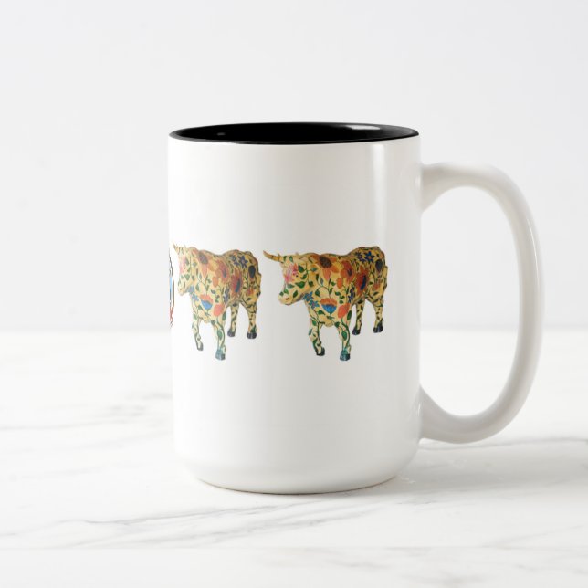 Café Em Dois Tons "Garden state da mente" caneca de 15 onças (Direita)
