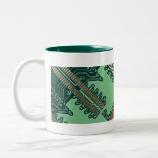 Café Em Dois Tons Grande caneca do conselho de circuito
