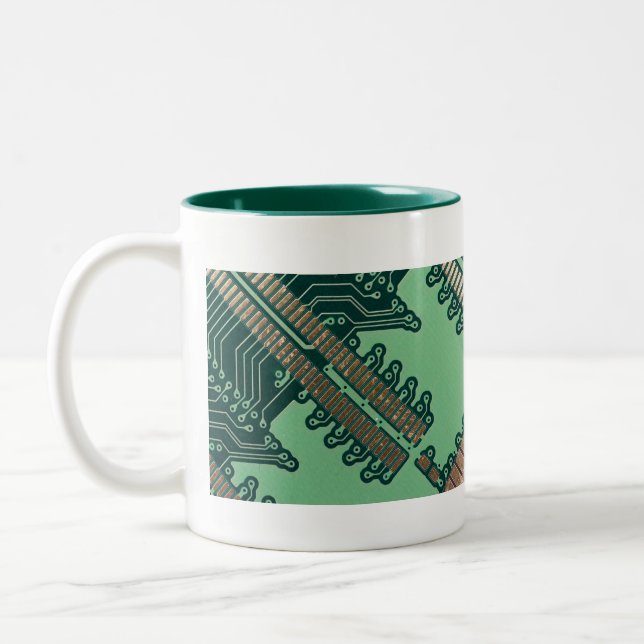 Café Em Dois Tons Grande caneca do conselho de circuito (Esquerda)