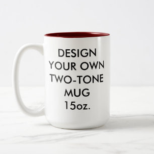 Café Em Dois Tons Grande caneca personalizada costume do Dois-Tom de