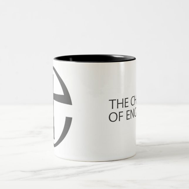 Café Em Dois Tons Igreja de Inglaterra - caneca do chá/café (Centro)