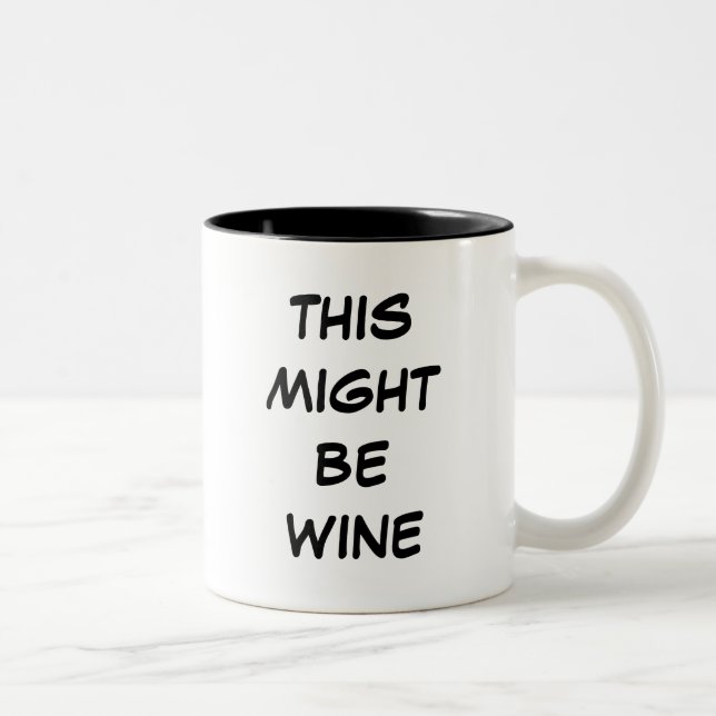 Café Em Dois Tons Isto Pode Ser Uma Caneca De Vinho (Direita)