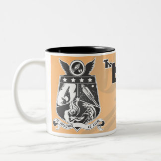 Café Em Dois Tons Laranja da caneca do logotipo de LASFS