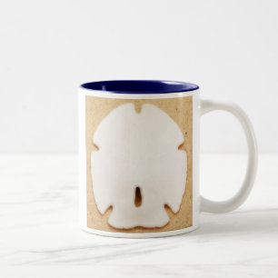 Café Em Dois Tons Legenda da caneca do dólar de areia única imagem