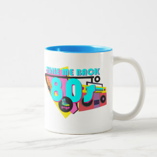 Café Em Dois Tons Leva-me de volta à caneca retrô dos anos 80 - Neon