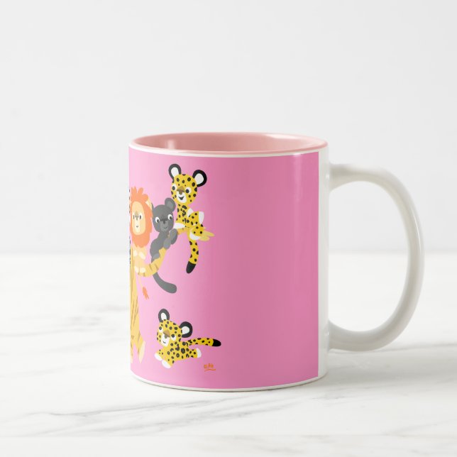 Café Em Dois Tons Liger de cartoon e caneca de amigos (Direita)