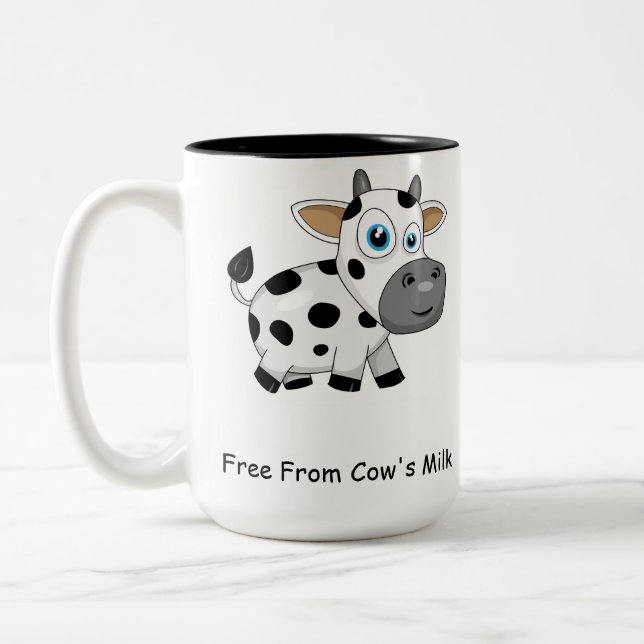 Café Em Dois Tons Livre da caneca do leite de vaca (Esquerda)