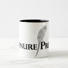 Café Em Dois Tons Logotipo da imprensa de Conure - caneca