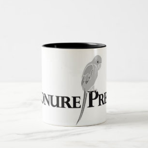 Café Em Dois Tons Logotipo da imprensa de Conure - caneca