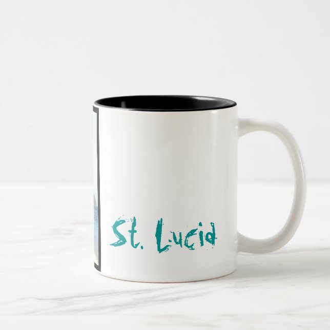 Café Em Dois Tons lua de mel, caneca de St Lucia (Direita)