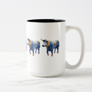 Café Em Dois Tons "Luke o boi celta" caneca de 15 onças