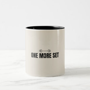 Café Em Dois Tons Mais Um Treino Caneca Minimalista de Fitness