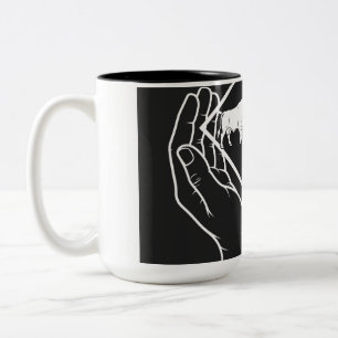 Café Em Dois Tons Mão de Diamante — Caneca de Duas Cores