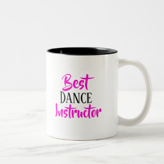 Café Em Dois Tons Melhor caneca de instrutor de dança