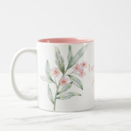Café Em Dois Tons Melhor mãe de todas Rosa - Caneca de café, Present