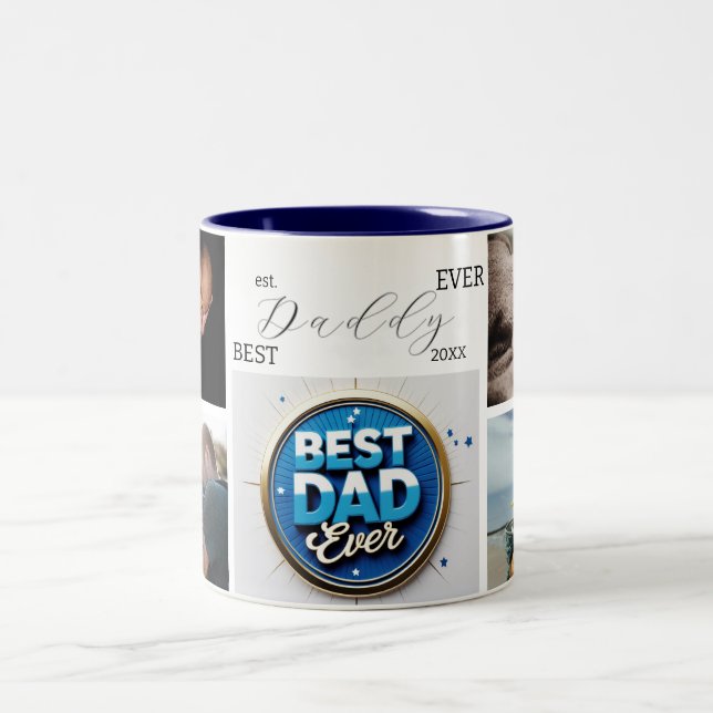 Café Em Dois Tons Melhor Pai De Sempre! Personalizada caneca do Dia  (Centro)