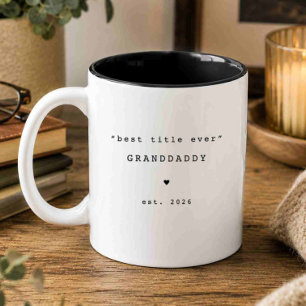 Café Em Dois Tons Melhor Título de Todos os Tempos Avô Caneca Person