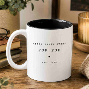 Café Em Dois Tons Melhor Título de Todos os Tempos Caneca Personaliz
