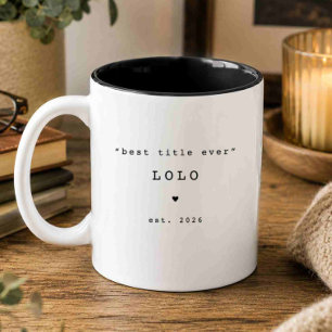 Café Em Dois Tons Melhor Título de Todos os Tempos Caneca Personaliz