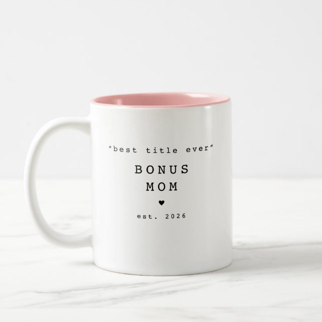 Café Em Dois Tons Melhor Título de Todos os Tempos Caneca Personaliz (Esquerda)