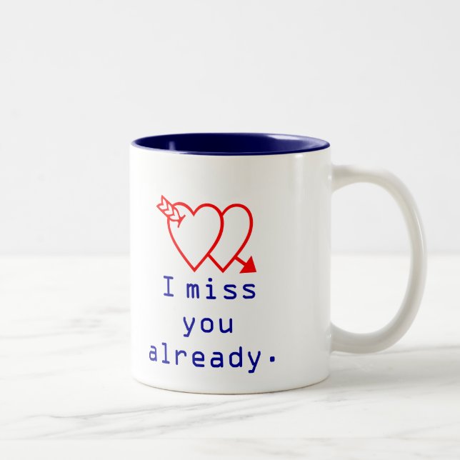 Café Em Dois Tons Mensagem de texto eu falto-o caneca tonificada já (Direita)