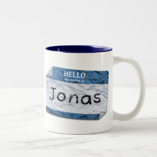Café Em Dois Tons meu nome é caneca de Jonas