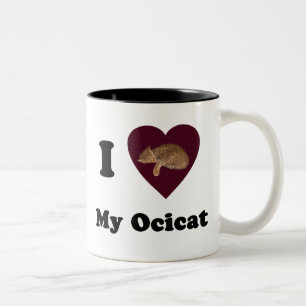Café Em Dois Tons Mim coração minha caneca de Ocicat