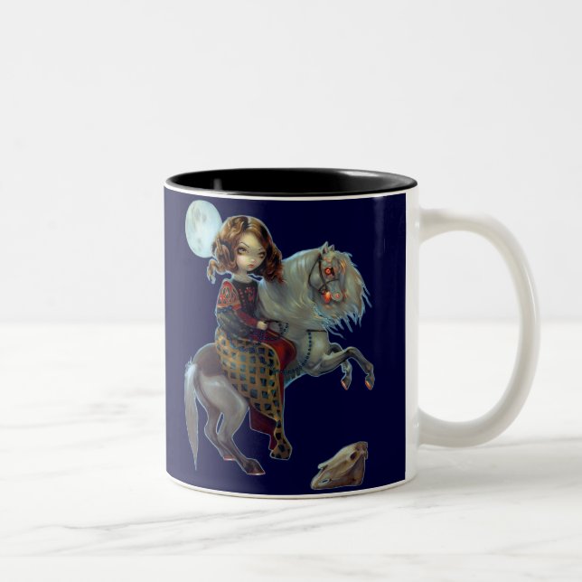 Café Em Dois Tons "Mim Vampiri:  Notte caneca de um Cavalla" (Direita)