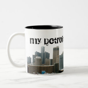 Café Em Dois Tons Minha caneca de Detroit