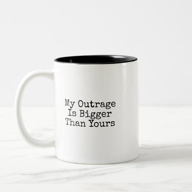 Café Em Dois Tons Minha ofensa é mais grande do que sua caneca de (Esquerda)