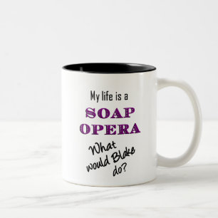 Café Em Dois Tons Minha vida é uma caneca de Blake da telenovela