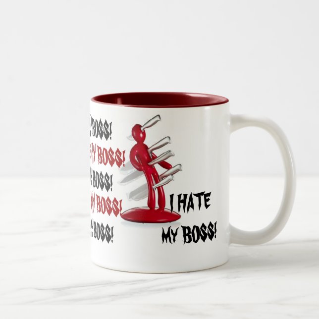 Café Em Dois Tons Mordaça do divertimento EU DEIO MINHA caneca de (Direita)