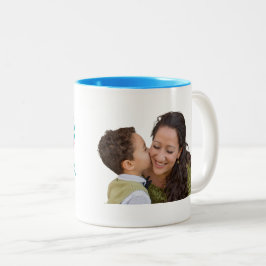 Café Em Dois Tons Mug Fotográfico de Mães | Caneca personalizada