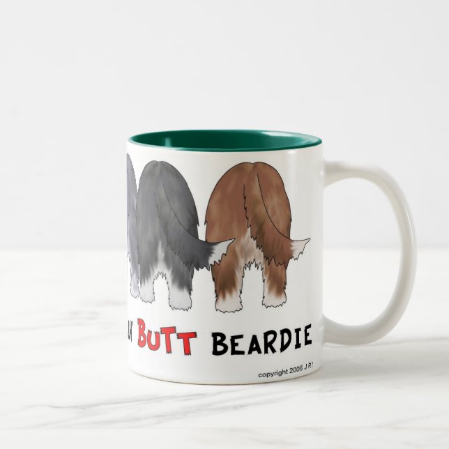 Café Em Dois Tons Nada termina a caneca de Beardies (Direita)