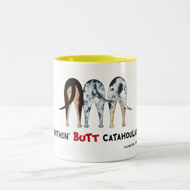 Café Em Dois Tons Nada termina a caneca de Catahoulas (Centro)