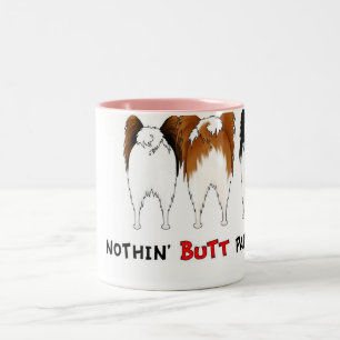 Café Em Dois Tons Nada termina a caneca de Papillons