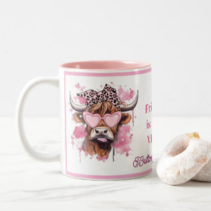 Café Em Dois Tons Nossa Amizade É MOOH-VELOSA Caneca de Vaca Herefor