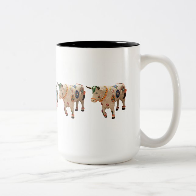 Café Em Dois Tons O "boi cobre" a caneca de 15 onças (Direita)