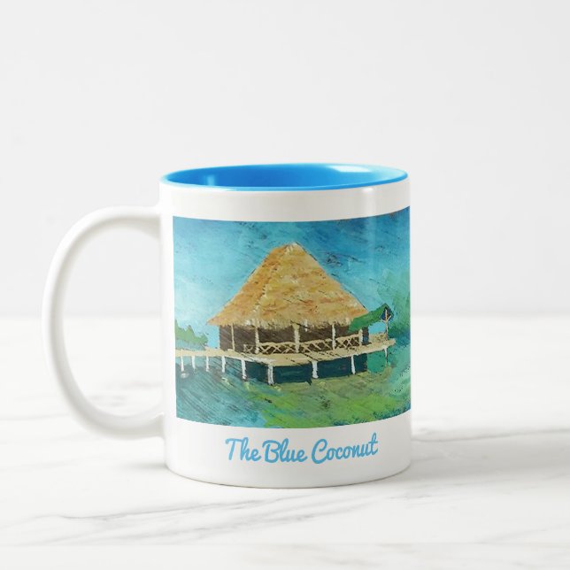 Café Em Dois Tons O coco azul - Bocas Del caneca de Toro, Panamá (Esquerda)