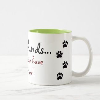 Café Em Dois Tons O Dachshund… ninguém pode ter apenas um! Caneca de