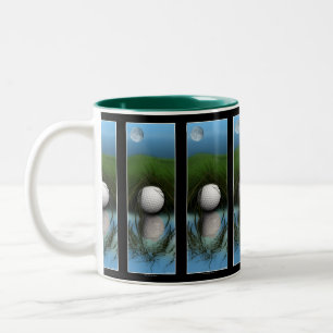 Café Em Dois Tons "O LUGAR ESCONDIDO" A Caneca de Golfista Engraçado