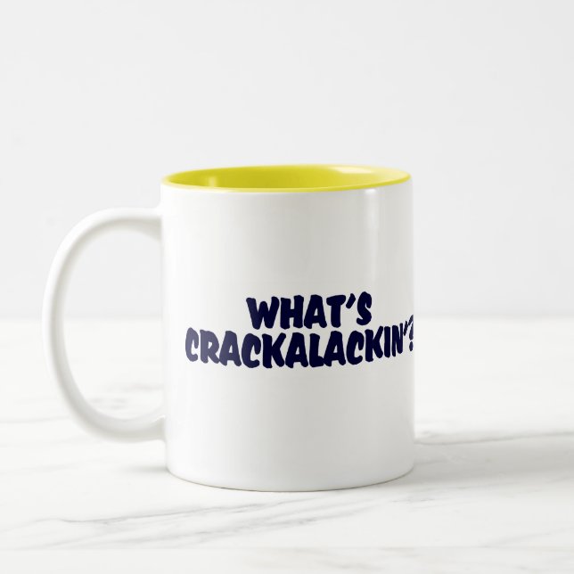 Café Em Dois Tons O que é caneca de Crackalackin (Esquerda)