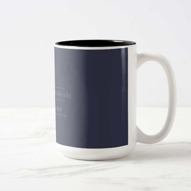Café Em Dois Tons O Serviço Caneca do clássico da universidade de (Direita)