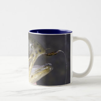 Café Em Dois Tons Obtenha enganchado na pesca com mosca - caneca de