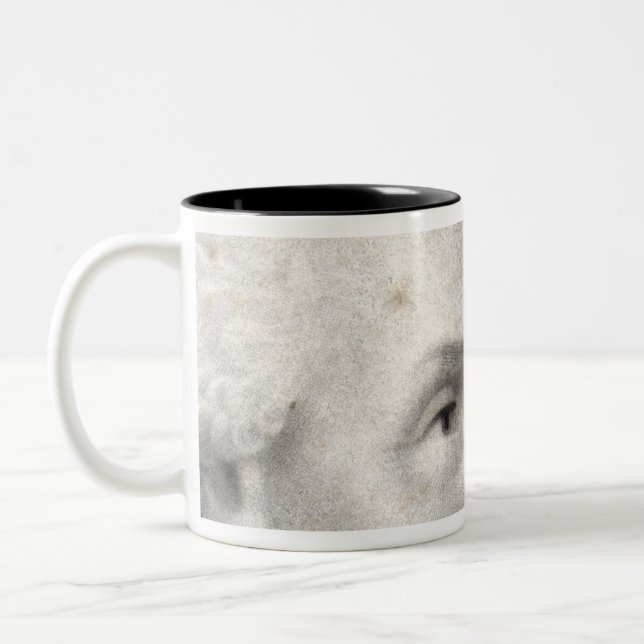 Café Em Dois Tons Olhos da caneca de George Washington (Esquerda)