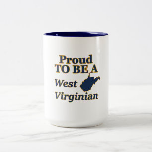 Café Em Dois Tons Orgulhoso de ser uma caneca Virginiana Ocidental