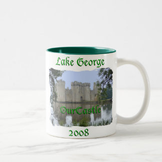 Café Em Dois Tons OurCastle caneca de George do lago 15 oz