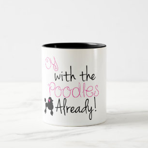 Café Em Dois Tons Oy com da caniche a caneca já - meninas de Gilmor