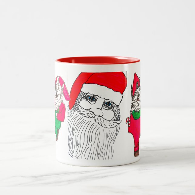 Café Em Dois Tons PAPAIS NOEIS E caneca de elva (Centro)